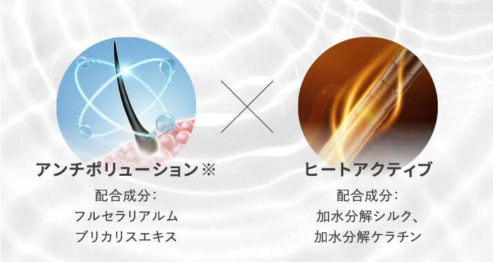 Commitment 熱や外的刺激から髪を守る2つの働き